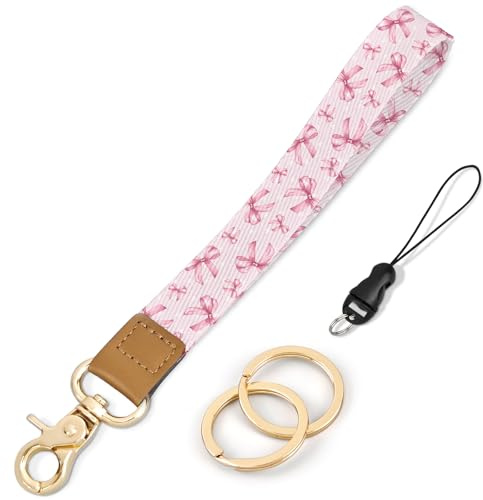 Knagsfa Wristlet Keychain, Cute Wrist Lanyards for Keys Wrist Keychain Strap for Women Wallet, Phone, ID Badges