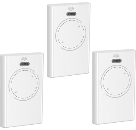 Set di 3 telecomandi – compatibili con FAAC XT2 868 SLH (868 MHz, 2 canali) – Ricambio per motore cancello e porta del garage – Colore bianco