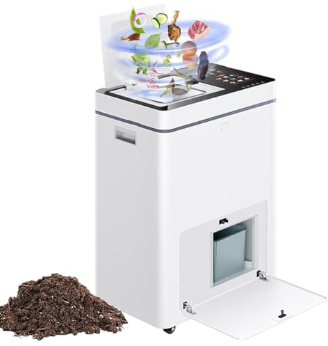 Kitchen Composter, 20L Capacity Food Waste Disposal Machine, Turn Garbage to Compost, Silent Operation, 300W Smart Electric Composter