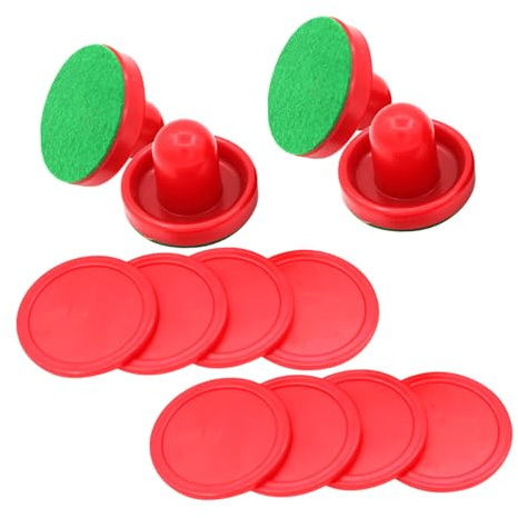 Beaupretty 2 Uppsättningar Air Hockey Pusher Lint Pads Puck Replacement Patches Självhäftande Lint Stickers för Bordshockey Spel Hemma och Fest