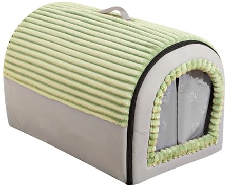 Hundehütte – weiches, abnehmbares Katzenzelt, waschbares Haustierbett, geschlossene faltbare Haustierhöhle, Versteckhöhle für Welpen, Kleintiere, Zuhause, Wohnzimmer, Schlafzimmer, Spielbereich
