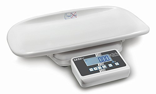 KERN Optics Formschöne Babywaage mit Eich- und Medizinzulassung, 20 kg Wägebereich, 10 g Ablesbarkeit