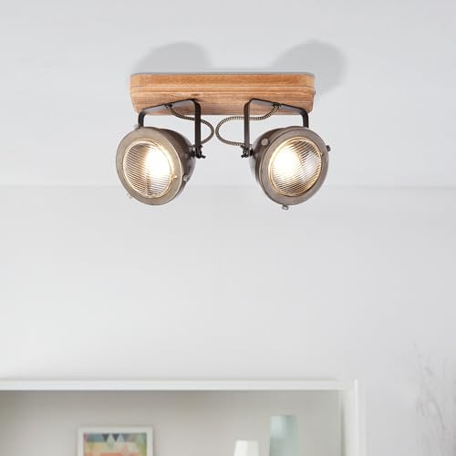 Lightbox Deckenspot mit elegantem Industrial Design | 27 x 12 cm | | rustikaler Deckenspot mit elegantem Industrial Design - 27x11,5cm - Stylische Deckenleuchte für individuelle Beleuchtung und