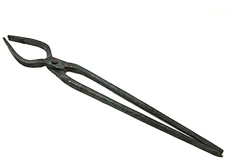 Tenaza de forja Pinzas de herrero Tenaza de forja de nariz redonda Pinzas para lingotes de aluminio 36cm 360g Tenaza de forja para Engineer Blacksmith Forge