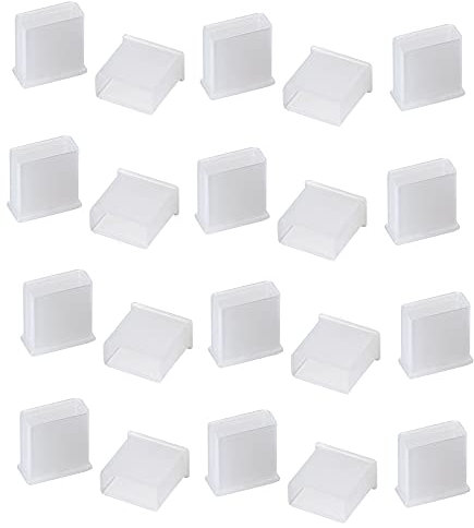 LAMPVPATH 20 Pcs USB Male Port Plug, USB Male Anti Dust Cover Plug Protector Stopper Cap-White