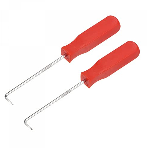 sourcing map 90-Grad-Pick-Haken, 14 cm, Abzieherentferner, Werkzeug für Öldichtung/O-Ringe, Dichtung, Schlauch, 2 Stück