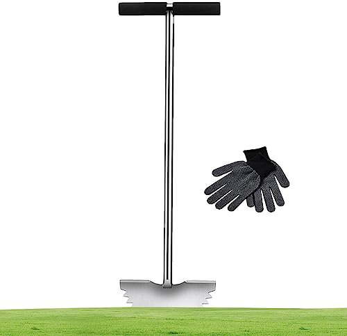 Onlynery pelouse Half Moon Edger | Déplaqueuse Manuelle | Tondeuse Plate-Forme Pied Extra Large, Coussin Doux, Bords dentelés pour la Coupe des Bords des parterres Jardin, Trottoir