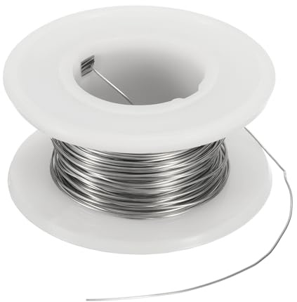 QUARKZMAN 2Pcs de Alambre de Resistencia de Calentamiento de Nichrome 80 de 26 Calibres 33ft de Alta Temperatura para Reparación de Componentes Electrónicos