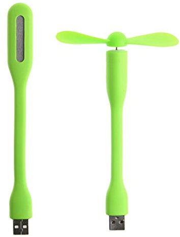 USB Fan Flexible Portable Bendable Mini Fan With LED Light For Power Bank Mobile Phone Computer LED Light Summer Gadget Plastic Fan And Light Set Novelty USB Fan And Light Computer Accessories Fan And