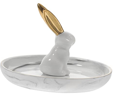 TINEASUR Vassoio Decorativo Portaoggetti Multifunzionale Per e Accessori Per Comò e Orecchie