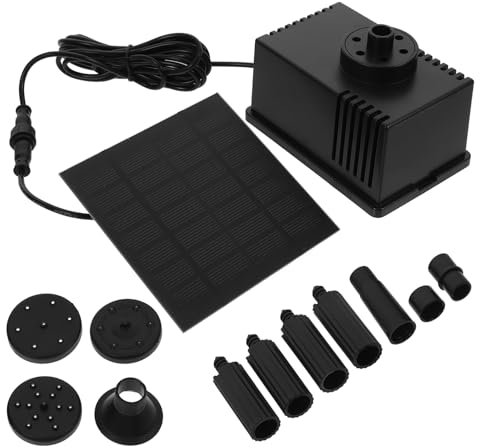 POPETPOP 7v Solarbrunnen Wasserpumpe Für Garten Und Balkon Effiziente Solarenergie Für Vogelbäder Teiche Und Kleine Wasserfälle h Leistung Langlebig Und