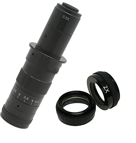 Mikroskop 10X-360X Einstellbare Vergrößerung 25mm Zoom C-Mount Objektiv 0.7X~4.5X Industrie Mikroskop HDMI VGA USB Kamera Okular Lupe