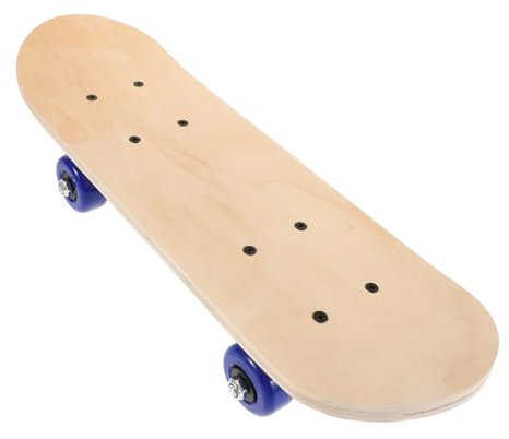 TOGEVAL Holz-Skateboard-Deck Aus Bergahorn Für Junge Mädchen Anfänger Mit Vier Rädern DIY Malen Und Zeichnen Doppelseitig Rohling Für Kreative Verschönerung