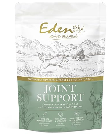 Eden Joint Support, Suitable for puppies, adult and senior dogs, for general maintance or full support. Contains Glucosamine & Collagen, helps reduce inflammation. (250g, Joint Support)