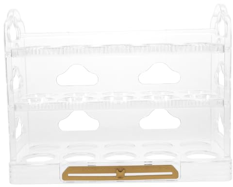 Veemoon Organizador De Huevos De Refrigerador Caja De Almacenamiento Transparente De Slots Soporte Para Huevos Diseño Para Cocina y Nevera