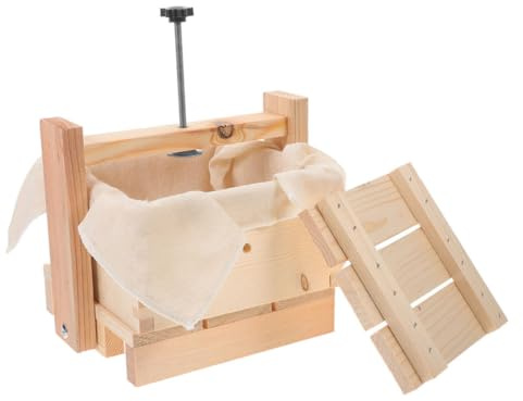 SOLUSTRE Wooden Tofu Press Mold DIY Homemade Bean Curd Making Tool Kitchen Accessory Stable Sturdy Structure for Vegan Tofu and Cheese Pressing