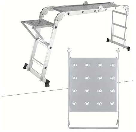 Ladder Step Work Platform Tray - Easy-Access Tool Organizer for Professionals & Homeowners, Corrosion-Resistant