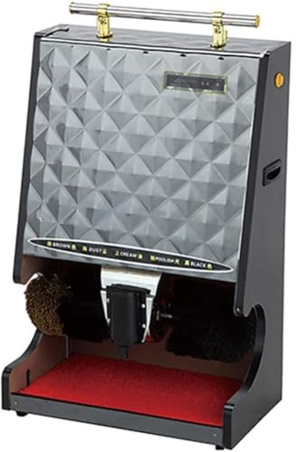 cireuse de Chaussures entièrement Automatique, Brosse à Chaussures électrique Domestique, Machine Automatique en Acier Inoxydable d'hôtel pour Le Nettoyage/Polissage des Bottes (Grey)