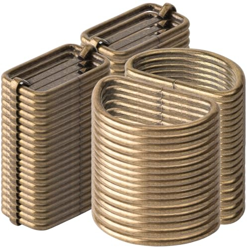 GUBOCA 80 PCS Hebillas Metalicas,Hebillas para Bolsos de D,Accesorios de Bolsillo para Coser,Para Mochilas,Bolsos,Cinturones,Manualidades,Bricolaje (Bronce, 32mm)