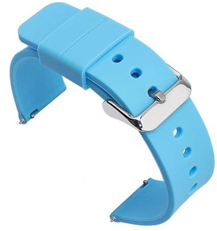 1 st 22 mm klockarmband universalarmband länkarmband handledslampa mjuk for smartklocka(Light Blue-S)
