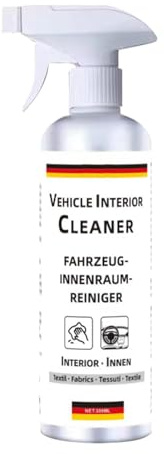 qixeuoa Detergente interno auto, 300 ml, pulizia profonda auto | pulizia dettagliata automobilistica,per sedile tappezzeria tetto cruscotto pelle tessuto tappeto cura