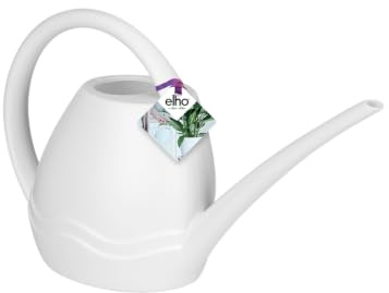 Elho Aquarius Giesskanne 45 - Gießkanne für Züchten und Ernten - Ø 44.8 x H 25.3 cm - Weiss