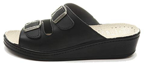 Dr Punto Rosso Medical Comfort 400SB Sandales Sabots Mules Chaussons Chaussures en Cuir Femme Dames