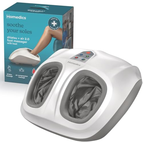 Homedics Shiatsu Foot Massager with Soothing Heat and Air Compression