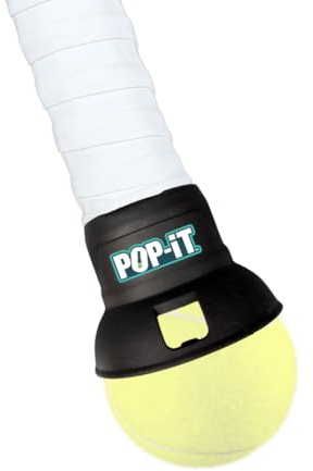 Pop-It Easy Tennis Ball 2 Pick Up Accessories Tennis Equipment Gifts for Men and Women Fits on Adult Racquet Overgrip