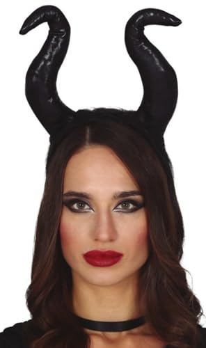 FIESTAS GUIRCA Haarreif mit Hörnern Maleficent Maligna, Schwarz