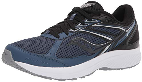 Saucony mens Cohesion 14 Road Running Shoe, Blue/Black, 11.5 US
