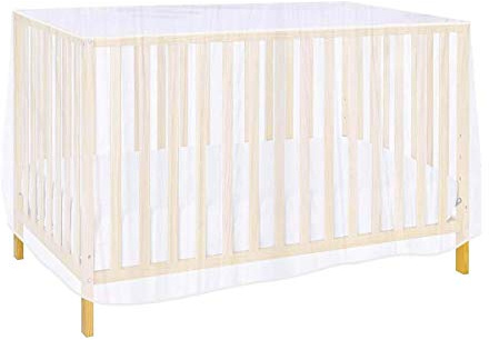 LEDLUX Moskitonetz für Neugeborene, universelles Moskitonetz, Maße 70 x 140 x 70 cm, Farbe: Weiß