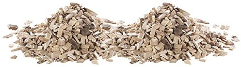 Carlo Milano Grillchips: Räucher-Chips zum Aromatisieren von Grillgut, 100% Hickoryholz, 2 kg (Holz-Räucher-Mischung zum Grillen, Holz-Chips als Räuchergewürz)