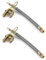 QWORK® 2 Pezzi 18cm Estensione Valvola Adattatore Ruota, Prolunga Valvola Pneumatici per Camion Bus RV Auto