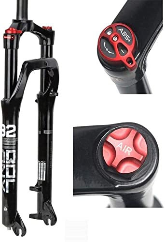 SJHFG Fahrrad Gabel 26 Zoll Luftfederung Fahrradgabel, 1-1/8Reise 115mm for 4,0 Reifen Nabe Abstand 135mm MTB Schnee-Fahrradgabel. Fahrrad Federgabel
