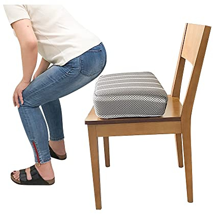 KAVIL Adult Booster Seat Cushion Extra Firm Riser Chair Cushions for Elderly Washable Thick Chair Lift Pads to Raise Height for Couch, Home, Patio, Office Seat
