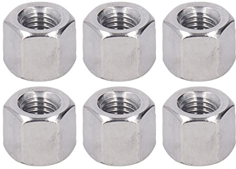 10 Stück 304 Edelstahl Metrische Sechskant-Überwurfmuttern M10 X 1,5 15 Mm Länge Stangen-Überwurfmuttern
