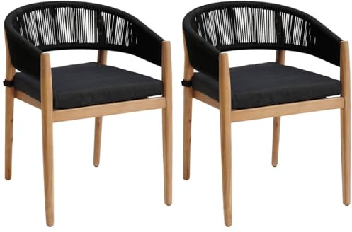 Hespéride - Poltrona Pasto Tevio Antracite - L. 58 x P 60,5 x H. 76 cm - Mobili da Esterno per Terrazza Balcone Pation