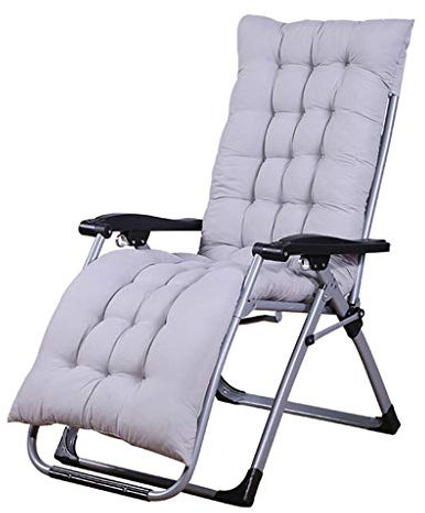 Sunloungers Relaxer Recliner Chairs Zero Gravity Chairs Deck Chairs Sunbed Folding Super-Width Reclining Beach Garden Chair with Cushions for Outdoor Patio