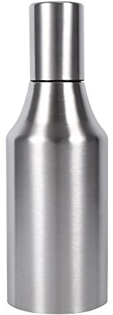VIFERR Oliera Salvagoccia in Acciaio Inox, Dosatore per Olio d'Oliva e Aceto, Condimento Cucina Salsa Bottiglia Distributore con Beccuccio Antigoccia per Cucina e Barbecue e Insalata, 1000ML