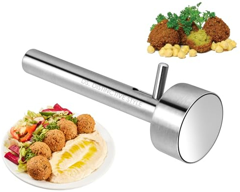 ds. distinctive style Edelstahl Falafel Portionierer für Falafel Fleischbällchen und Hummus - Leicht zu Reinigen Spülmaschinenfest und Vielseitig