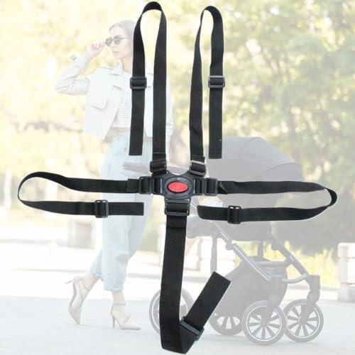 ZKGYUS Repuestos Silla Bebe, Arnes Bebe 5 Puntos, Anclaje Cinturon Seguridad Niños, Arnes para bebes, Tronas, Silla Coche y Carro Bebe, Arnes Seguridad Silla Niño, Correa niños universal