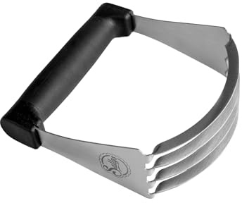 Sallys Teig-Smasher aus rostfreiem Edelstahl und ergonimischem Silikongriff - Teigmischer zum Vermischen und Zerhacken von Zutaten, Teigmixer, Spülmaschinengeeignet
