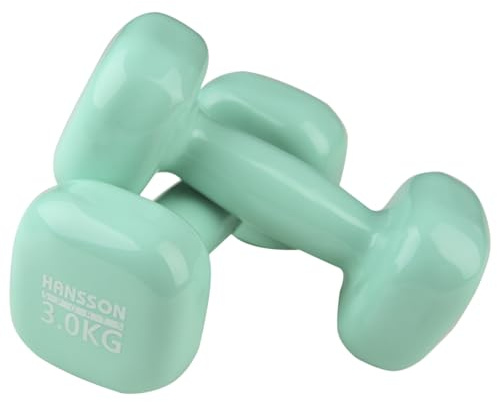 Hansson Sports® Vinyl Hantel 2er Set 0.5-5.0Kg Verschiedene Gewichte und Farbe zur Auswahl
