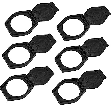 Housoutil Webcam Abdeckung aus Abs, Klappbar, Schwarz, Selbstklebend | Laptop Webcam und Kamera, Blickschutz mit 6 Stück, Schutzdeckel mit Klebefläche