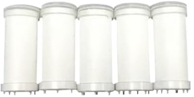 Lot de 5 filtres de rechange pour pommeau de douche FYTSDIK - Filtre interchangeable et amovible - Cartouche de sédiments d'eau d'adsorption - Filtre en coton PP pour douchette à main