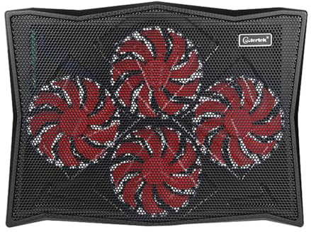 ULIJTH Laptop Cooling Pad Laptop Coolers Per Notebook Gaming Fan Stand Stabile Regolabile Con 2 Porta USB E Supporto Del Telefono