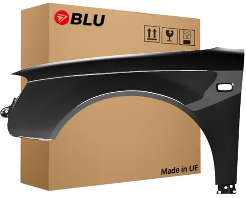 BLU Premium Kotflügel Passend für Audi A4 B7 LZ7L Links Grau | 2004-2008 | Vorderseite Vorne | Verzinkt & Lackiert | Einbaufertig