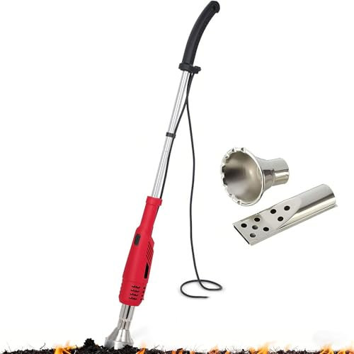 Bruciatore Elettrico Per Diserbanti Da 2000 W - Bastoncino Termico Per Diserbo Con 2 Ugelli E Cavo Da 6 Piedi, Fino A 650 °C Per Giardino/patio/vialetto (funziona Anche Come Accenditore Per Barbecue)