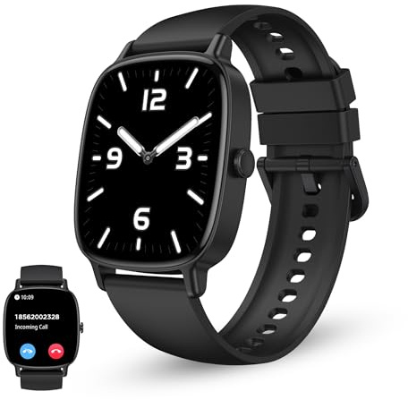 KSIX Pulse Smartwatch, Pantalla TFT 1.83, Autonomía 7 días, 100+ Modos Deportivos, Modo Salud, Llamadas, IP68, Negro